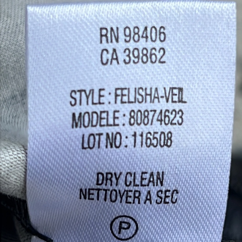 Theory Felisha-Vel Black/Gray Floral Print Sleeveless Boat Neck Sheath Size 4 - Picture 14 of 14